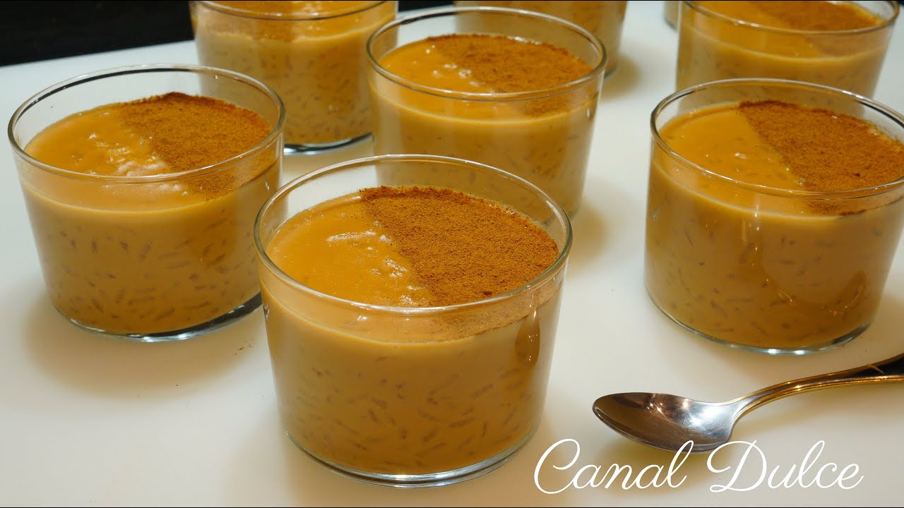 arroz con leche con dulce de leche