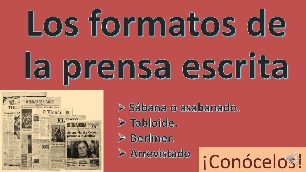 cual es el formato del periodico