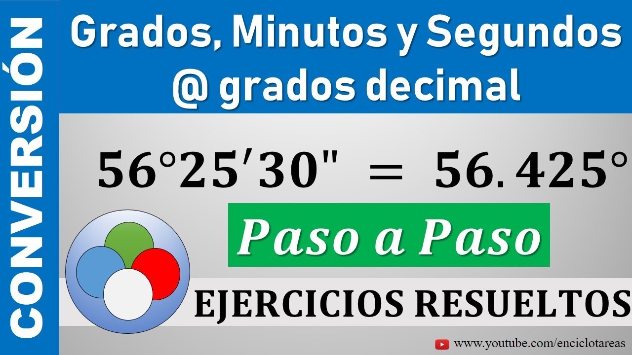 grados minutos y segundos a decimal