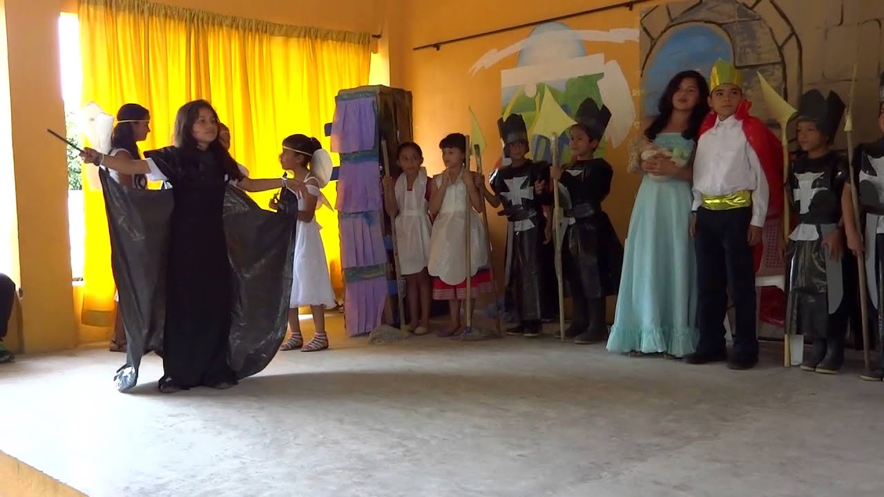 guion teatral del cuento de la bella durmiente