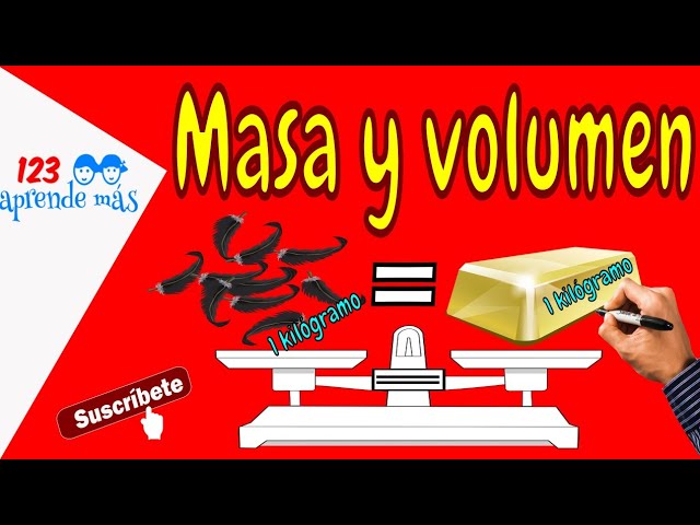 la definicion de masa y volumen