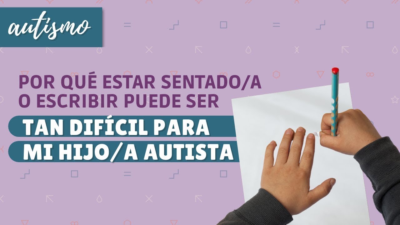 actividades de escritura para niños autistas