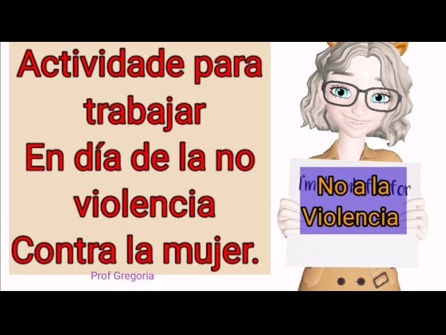 actividades sobre violencia de genero para niños de primaria