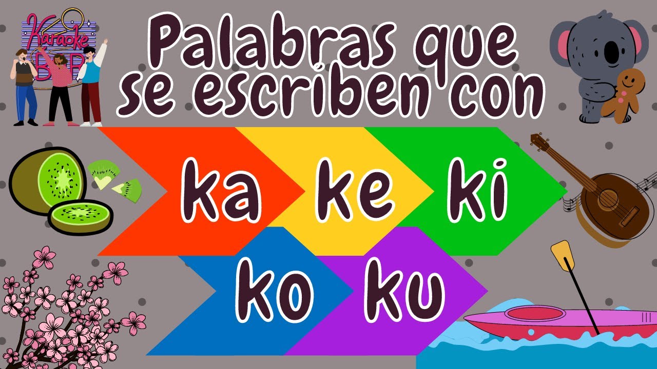 cosas con ka ke ki ko ku