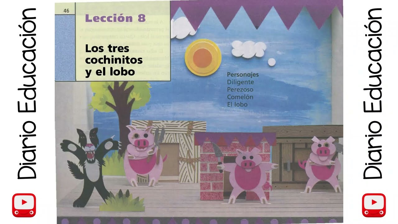 cuento de los tres cochinitos en guion de teatro