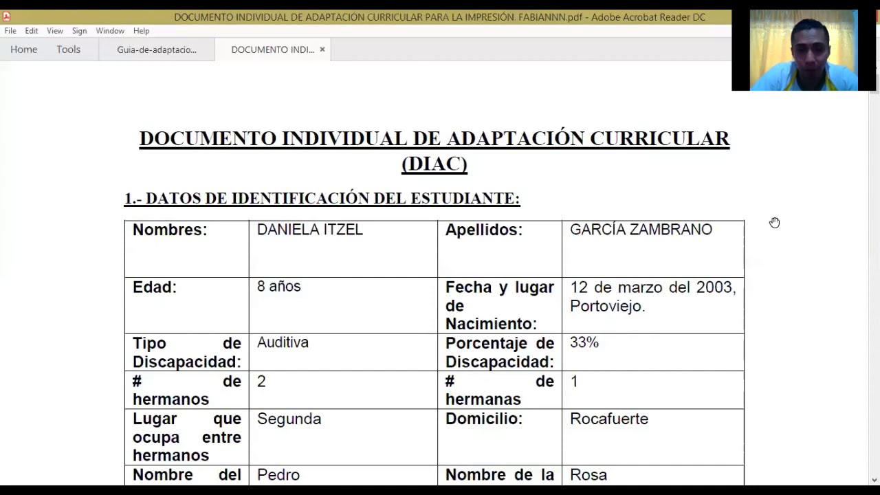 diac documento individual de adaptación curricular
