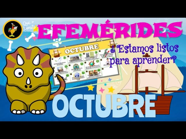 efemerides de la semana del 12 al 16 de octubre