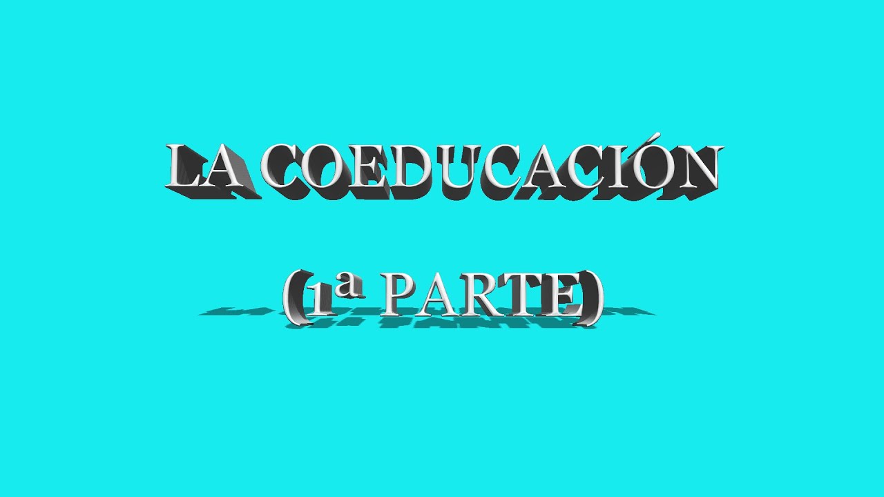 el objetivo de la coeducación está relacionado con