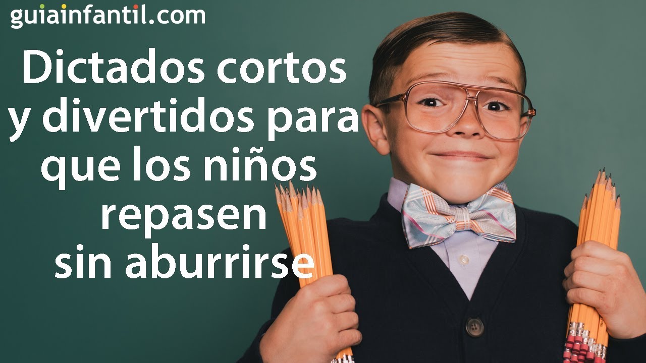 frases cortas para dictar a niños