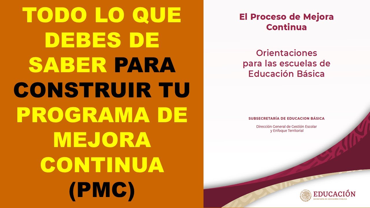 lineamientos para la elaboración del plan de mejora continua pmc
