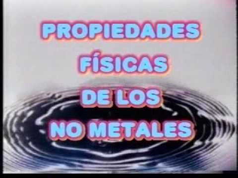 metales y no metales propiedades fisicas y quimicas