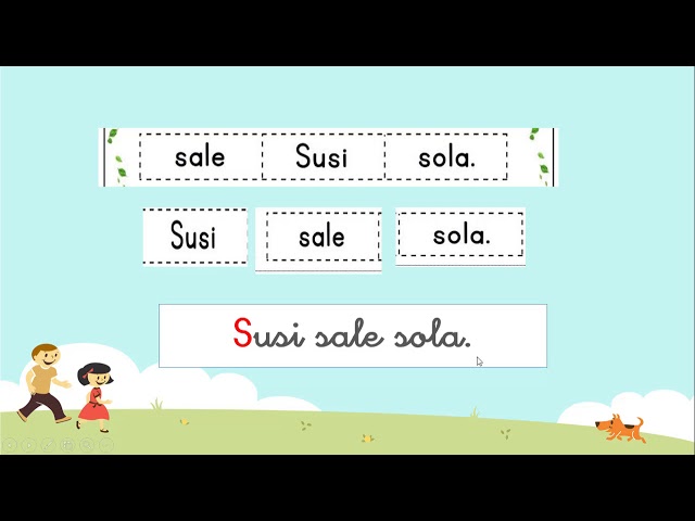 ordenar las palabras para formar oraciones