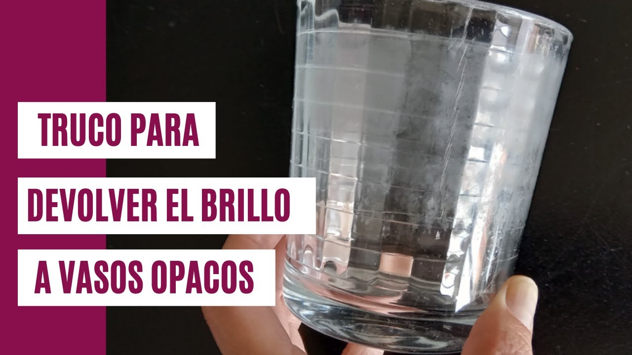 como limpiar las copas de cristal blanquecinas