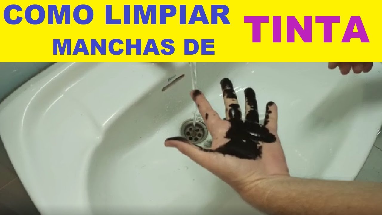 como quitar la tinta de las manos