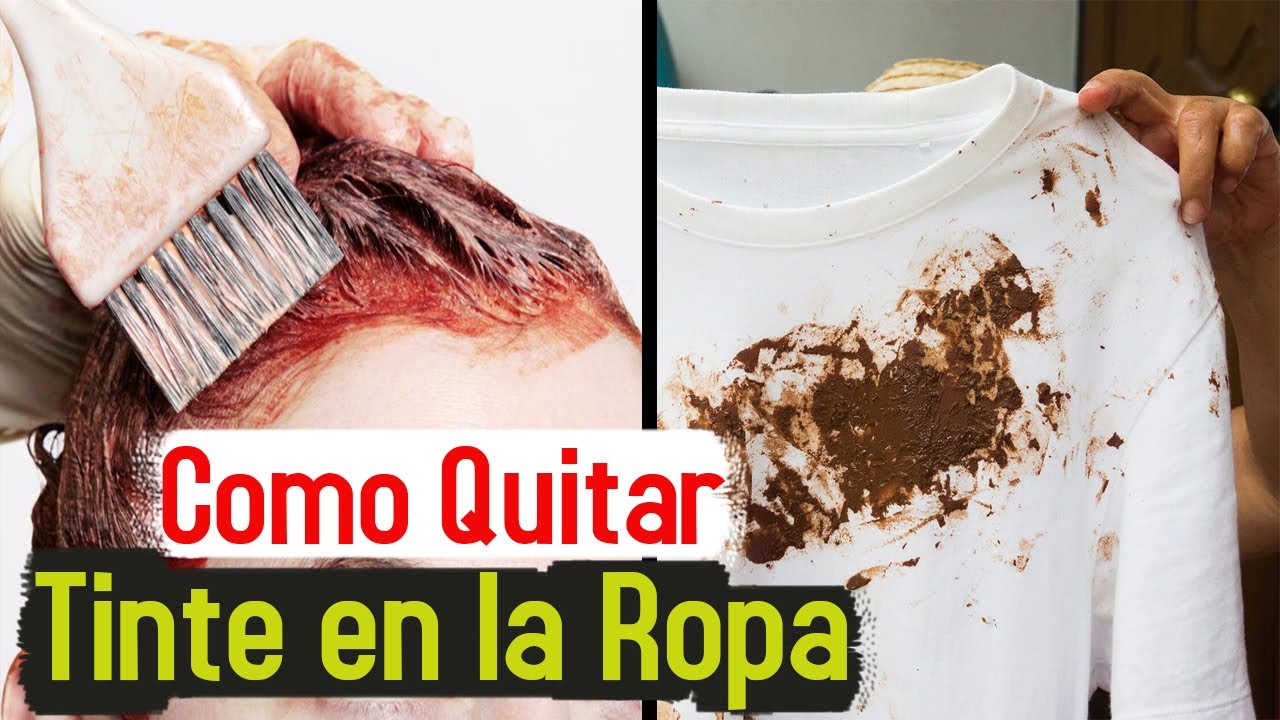 como se quita el tinte de la ropa