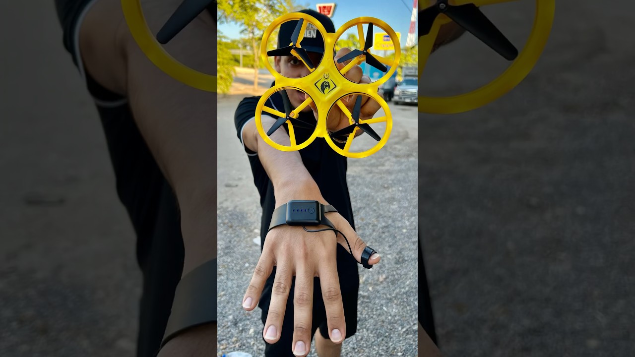 dron que se controla con la mano