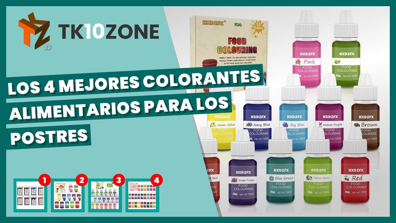 los mejores colorantes alimentarios para repostería