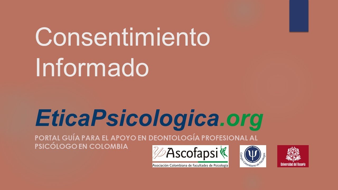 modelo de consentimiento informado en psicologia