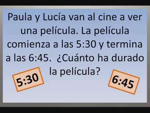 problemas de horas y minutos 4 primaria