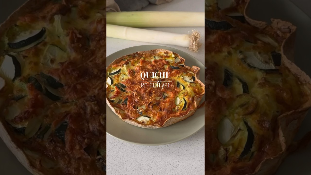 quiche de verduras en freidora de aire