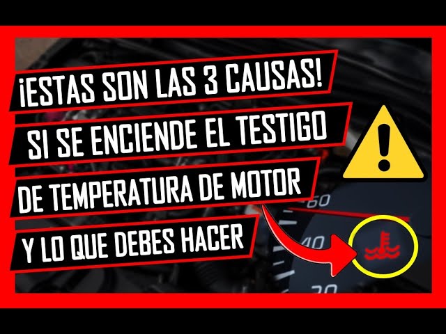 se enciende la luz de temperatura pero tiene agua