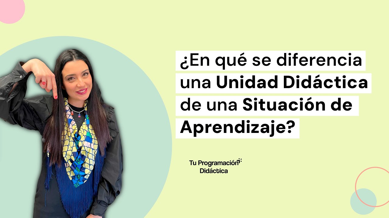 unidad didactica con situacion de aprendizaje