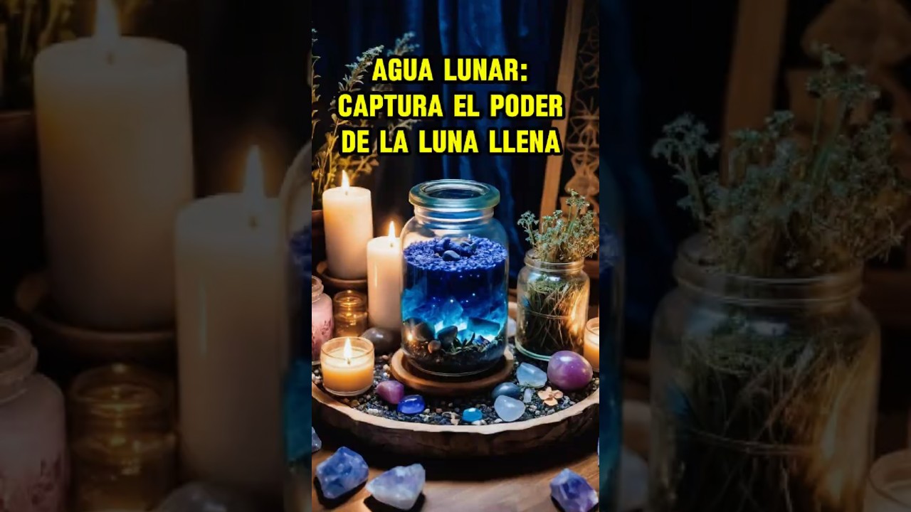 agua de luna llena para el dinero