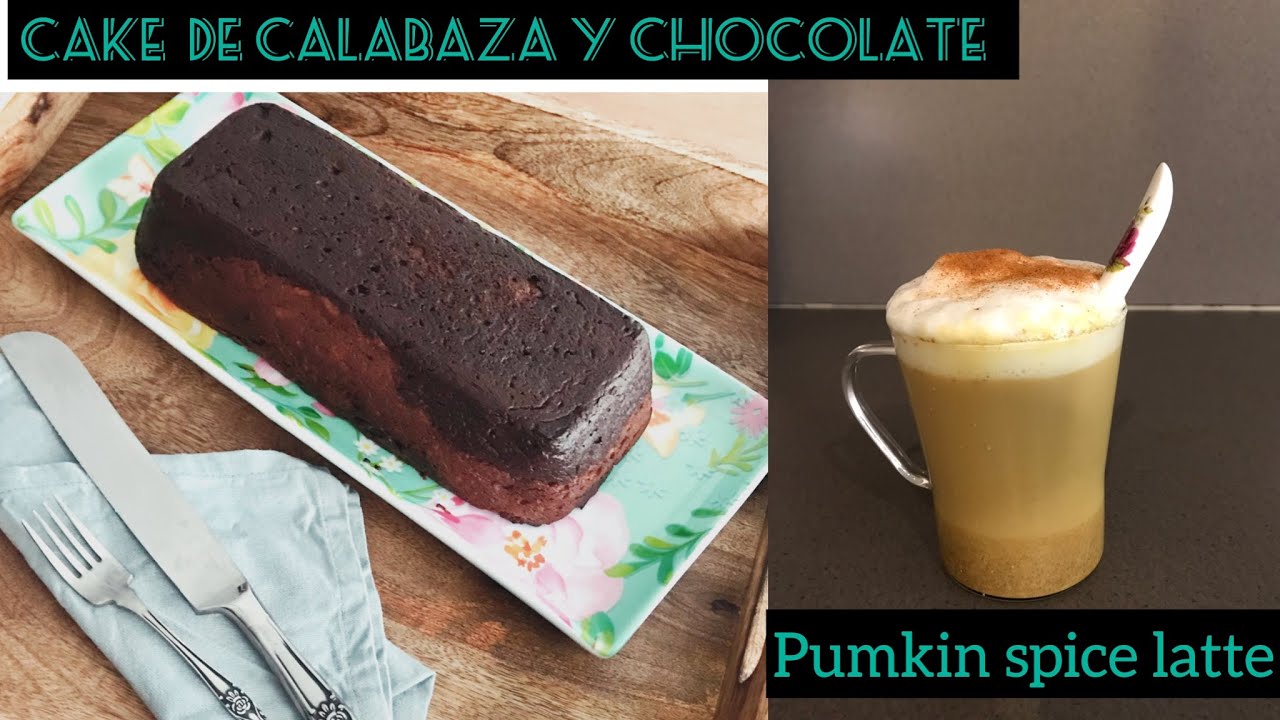 bizcocho de calabaza y chocolate sin azúcar