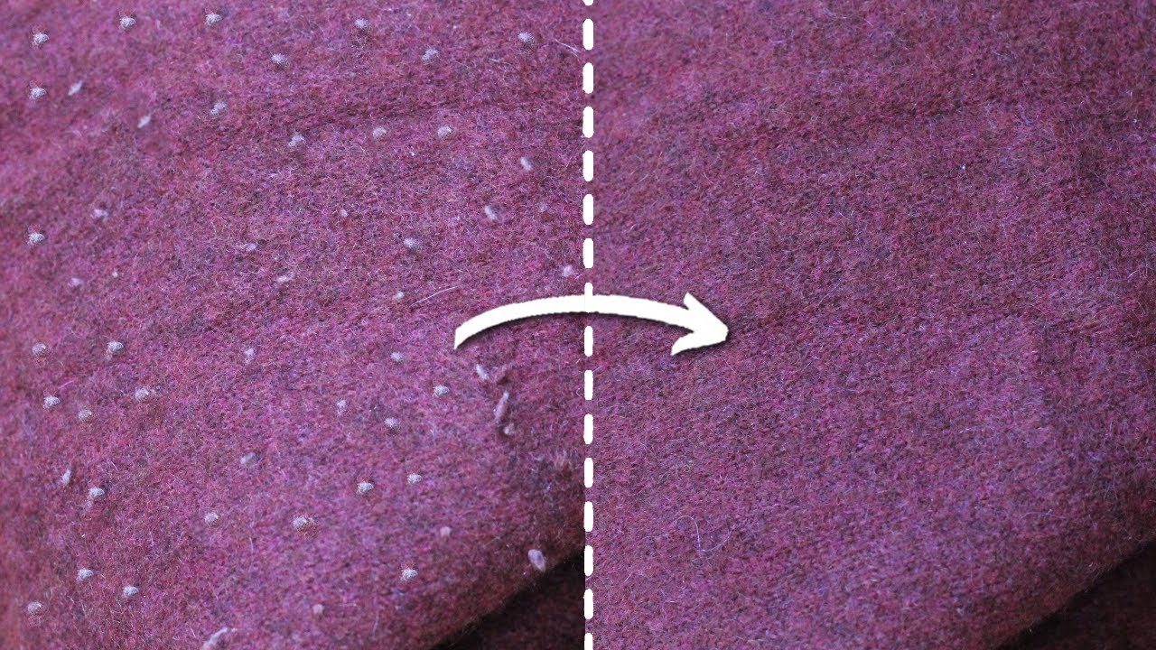 como quitar las bolitas de la ropa de algodón