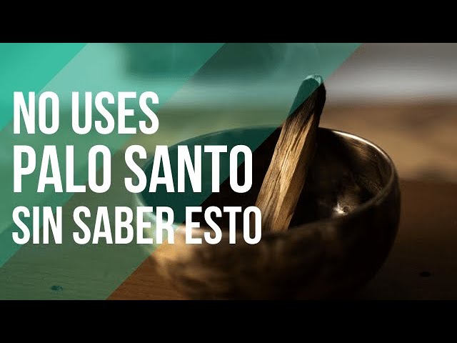 como se apaga el palo santo