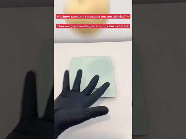 cuánto son 100 g de manzana