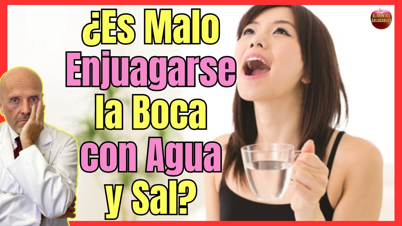 enjuagues de agua con sal para encías
