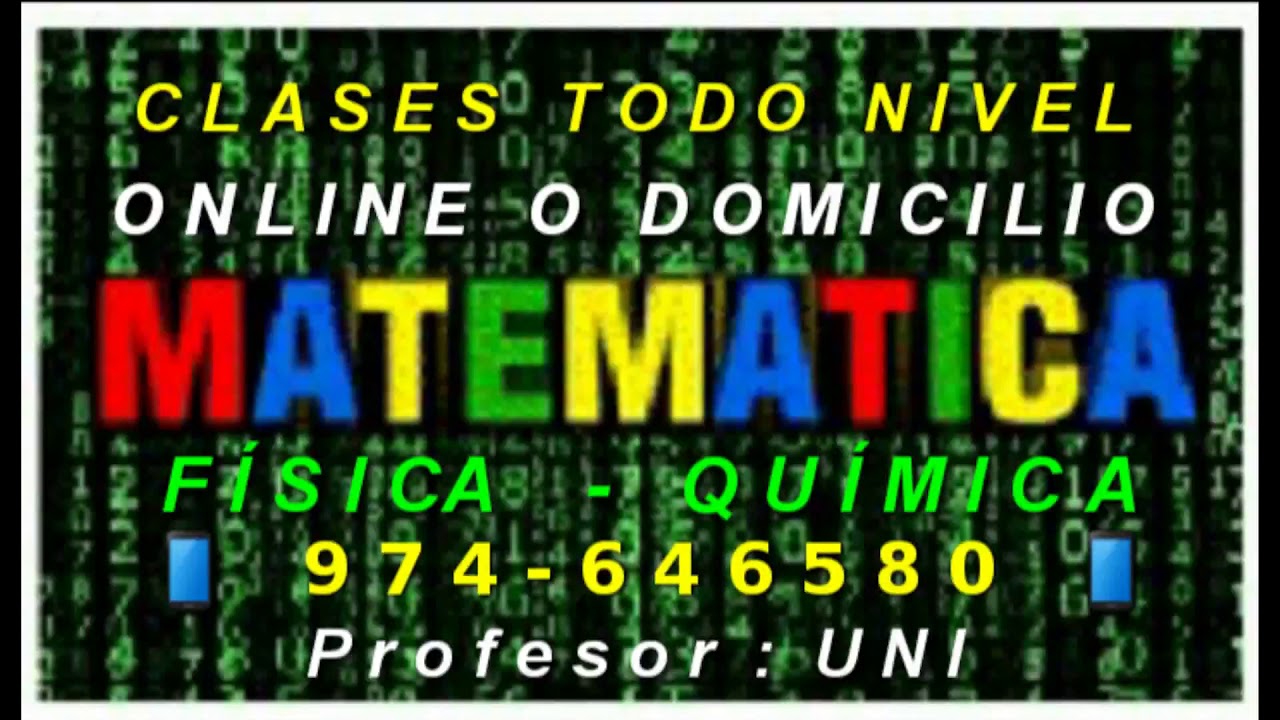 profesor de física y química a domicilio