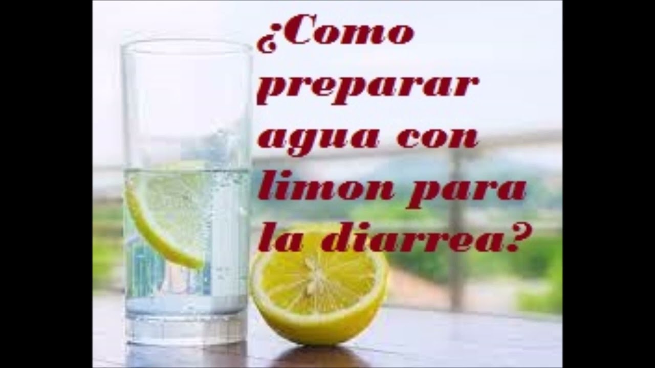 el agua con limón es buena para la diarrea