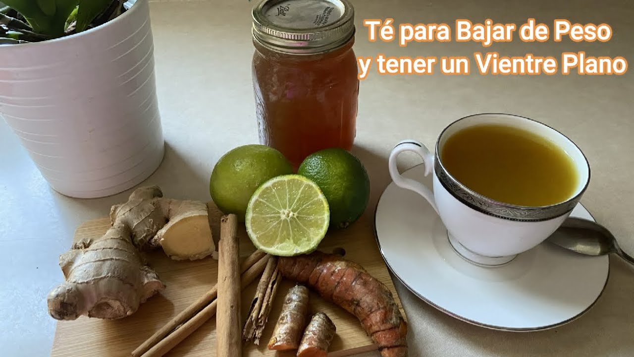 infusión de cúrcuma y jengibre para adelgazar