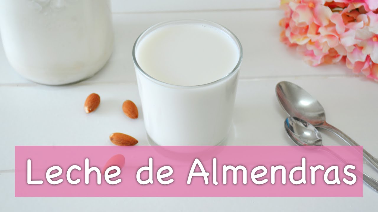 ingredientes de la leche de almendras