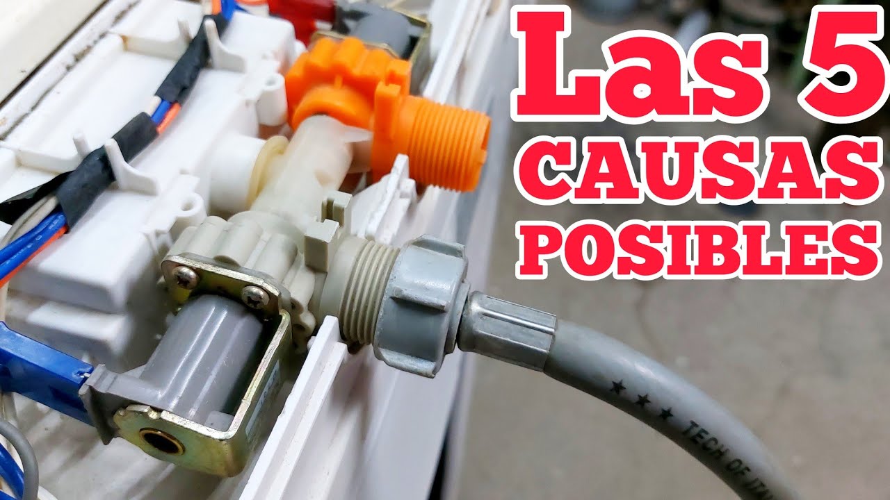 porque no coge agua la lavadora