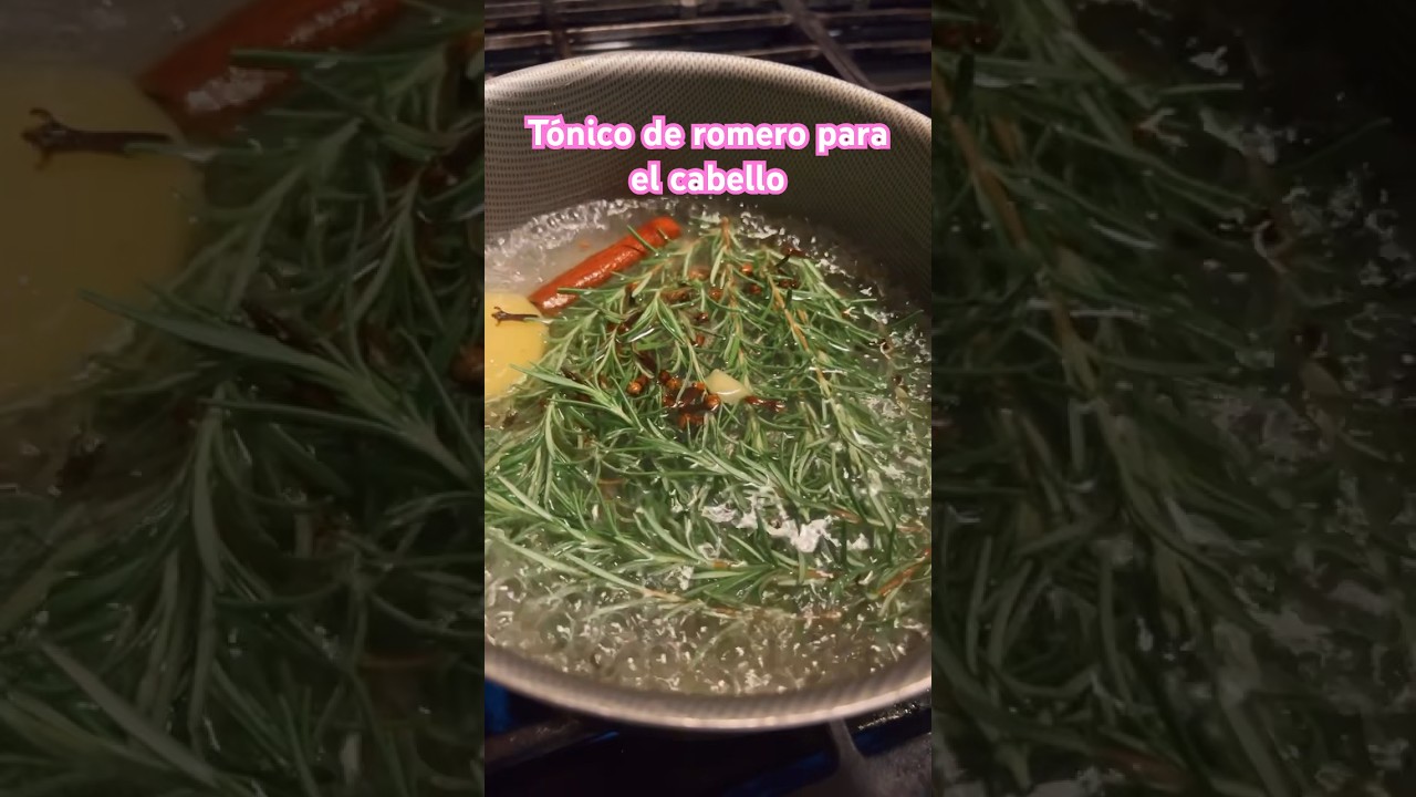 tónico de romero para el pelo