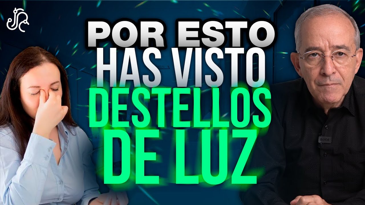 ver destellos de luz en los ojos